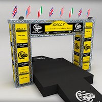 WRC motor sport podium