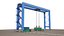 Location Scene Crane Load Container To Track