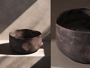 Irregular Metallic Bowls 3D model