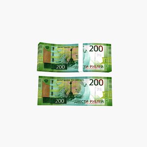 200 Rubles 3D
