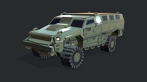 3D MRAP Armored Vehicle