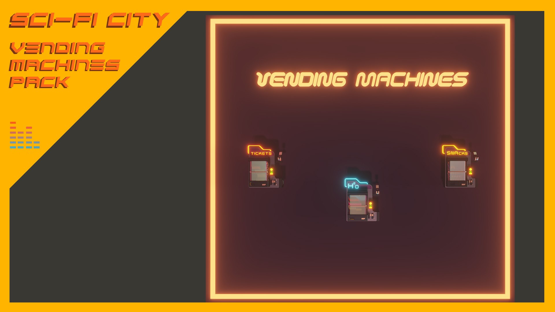 Scifi City Vending Machines Asset Pack 3D model - TurboSquid 2137801