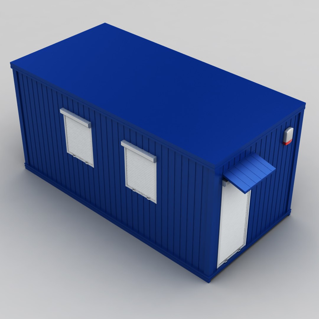 container shipping house 3d 3ds