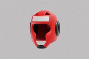 3D Boxing headgear Cartoon model