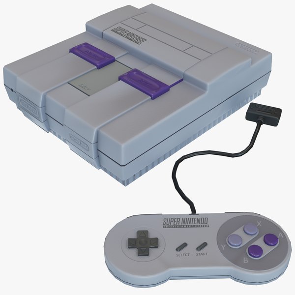 modelo 3d Nintendo SNES Classic Low Poly - TurboSquid 1336656