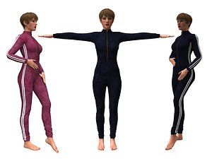 Realistic womans with clothing design