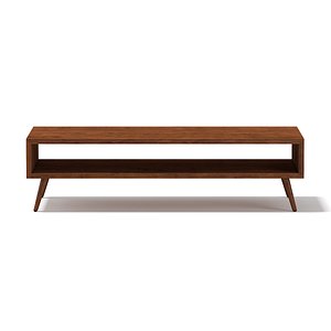ma rectangular wooden coffee table