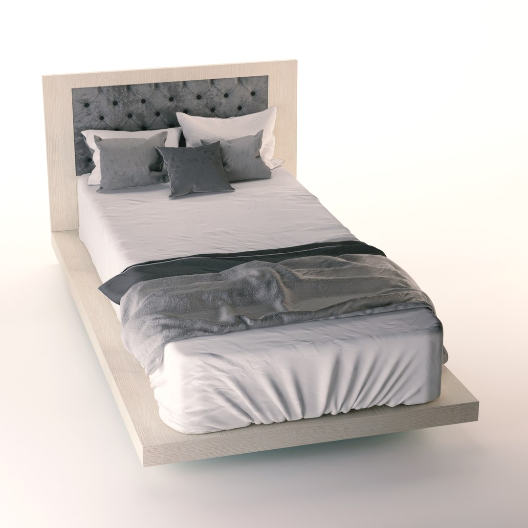 Modern Luxury Single Bed Model - TurboSquid 1594474