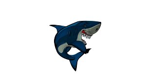 3D model Shark Cartoon 3D Printable Model STL OBJ