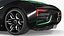 La futura auto da corsa nera attrezzata per Cinema 4D