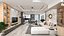 3D 20 scenes Livingroom-kitchen only MAX format TMB collection 9 - 10