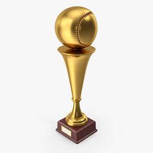 Golden Baseball Trophy 3D model