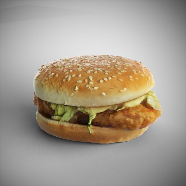 Scanned mcchicken burger 3D - TurboSquid 1423092