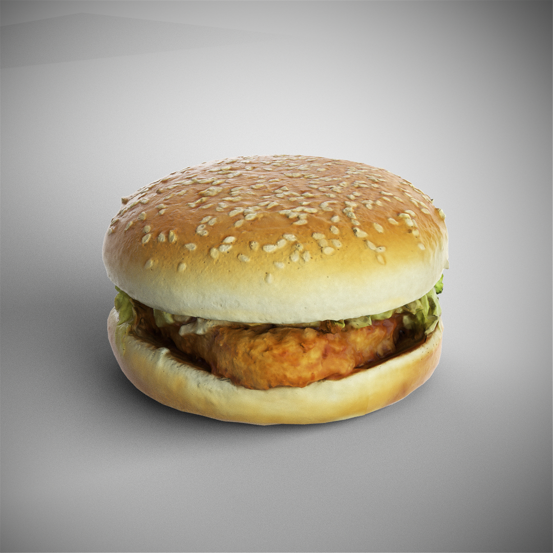 Scanned Mcchicken Burger 3D - TurboSquid 1423092