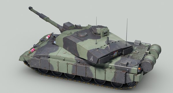 3d british challenger 2 mbt model