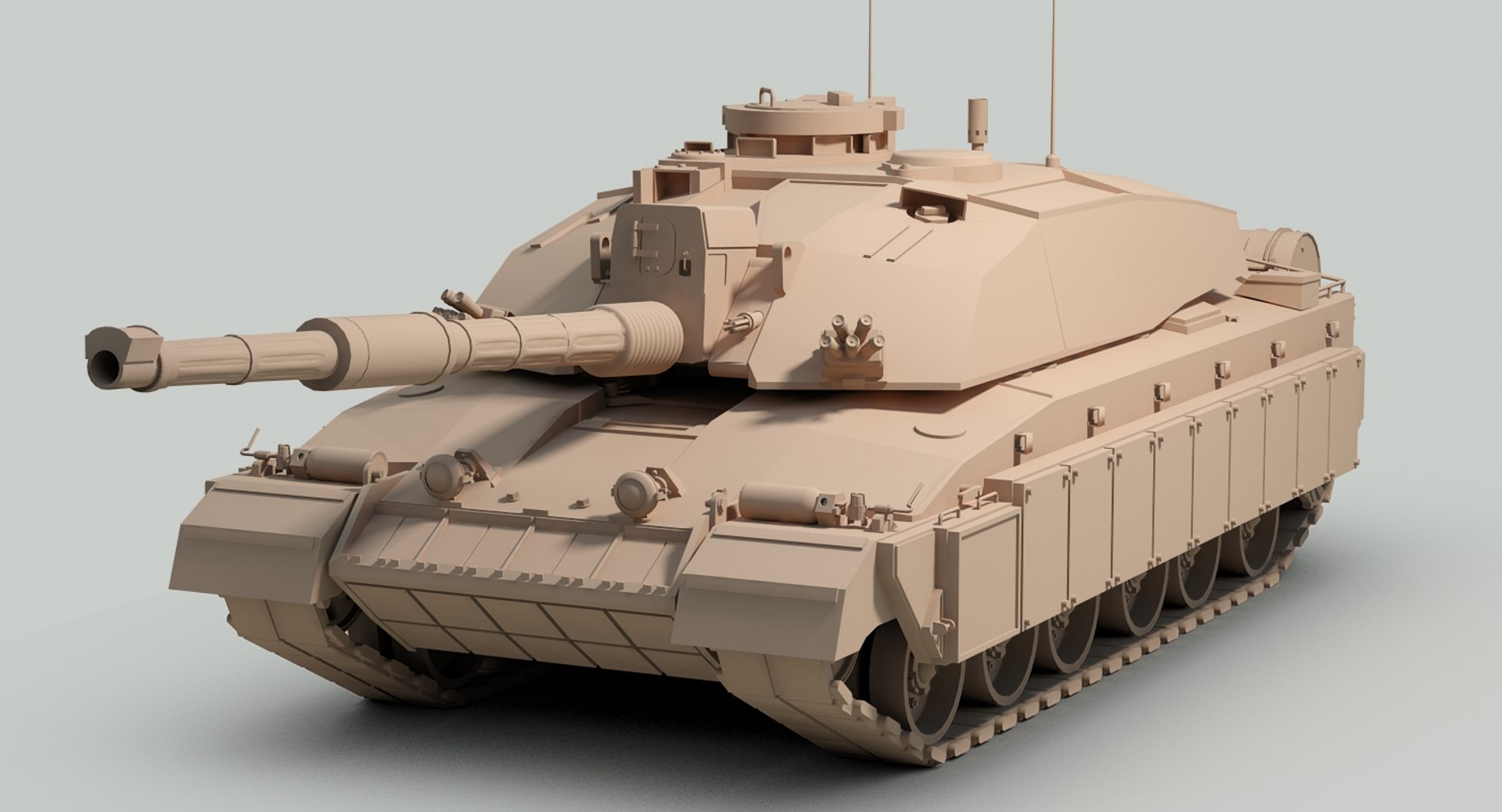 3d British Challenger 2 Mbt Model