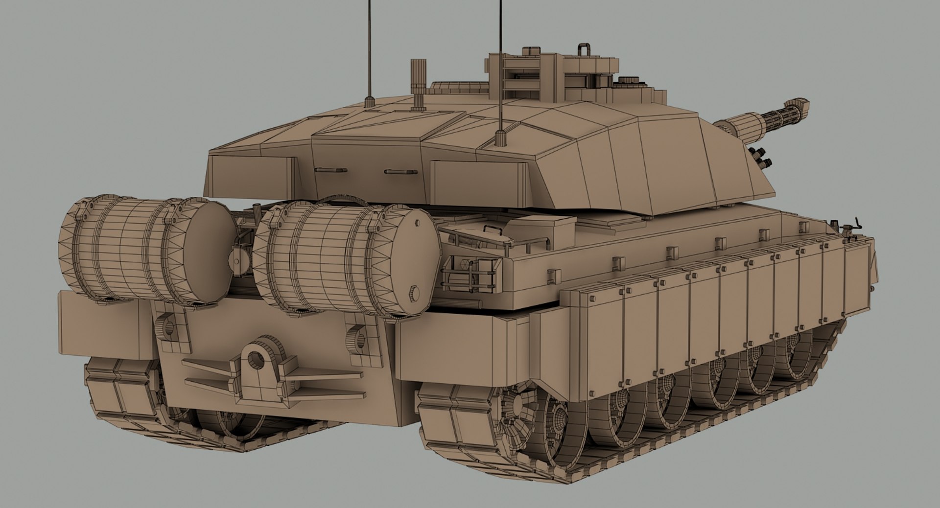 3d British Challenger 2 Mbt Model