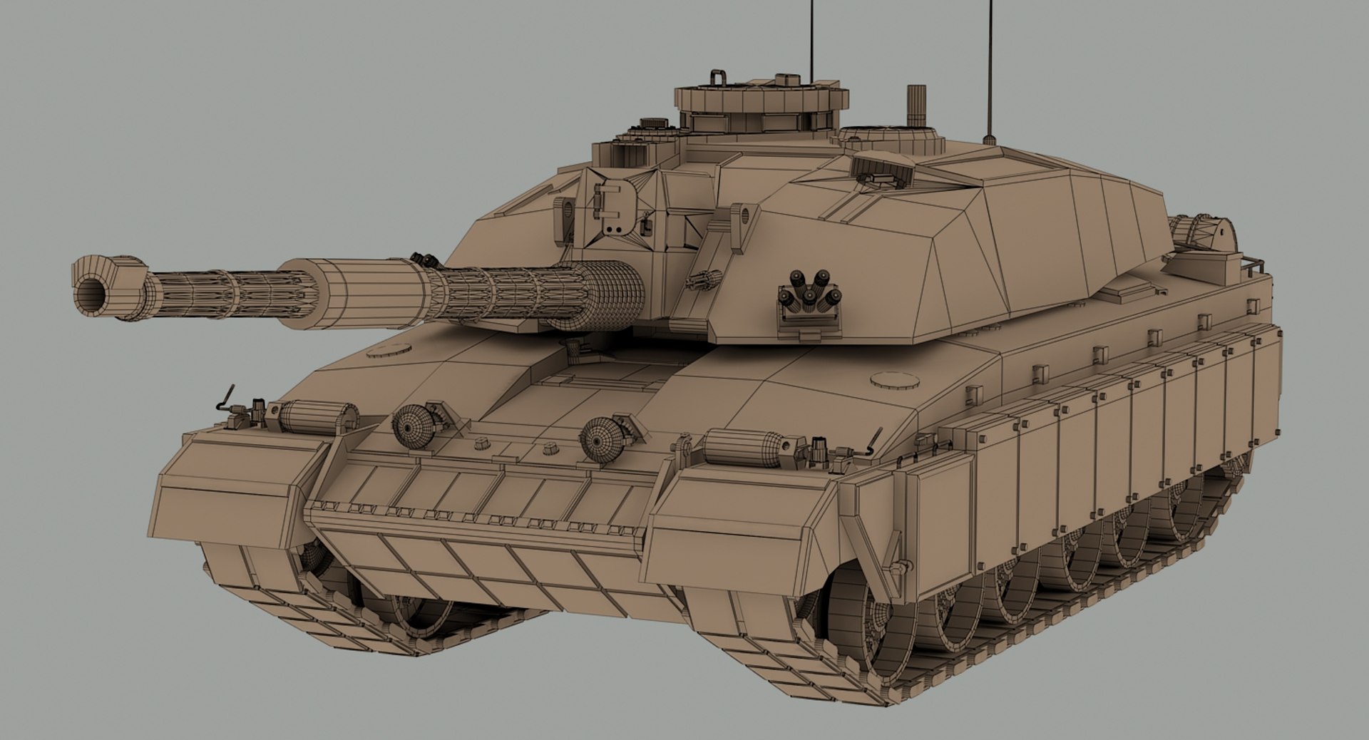 3d British Challenger 2 Mbt Model