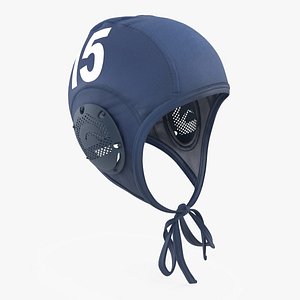 Water polo cap Blue 3D model