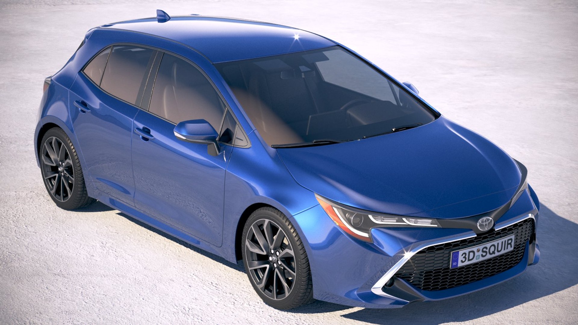 Toyota Corolla Hatchback 3D Model - TurboSquid 1284455