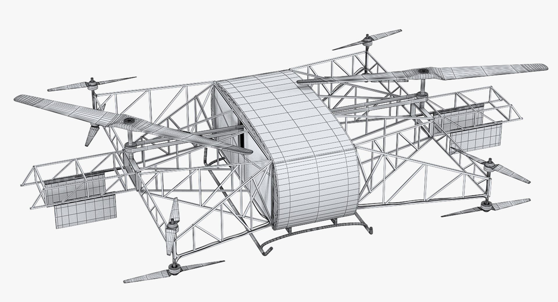 Heavy Lift Drone Skyf 3D Model - TurboSquid 1254070