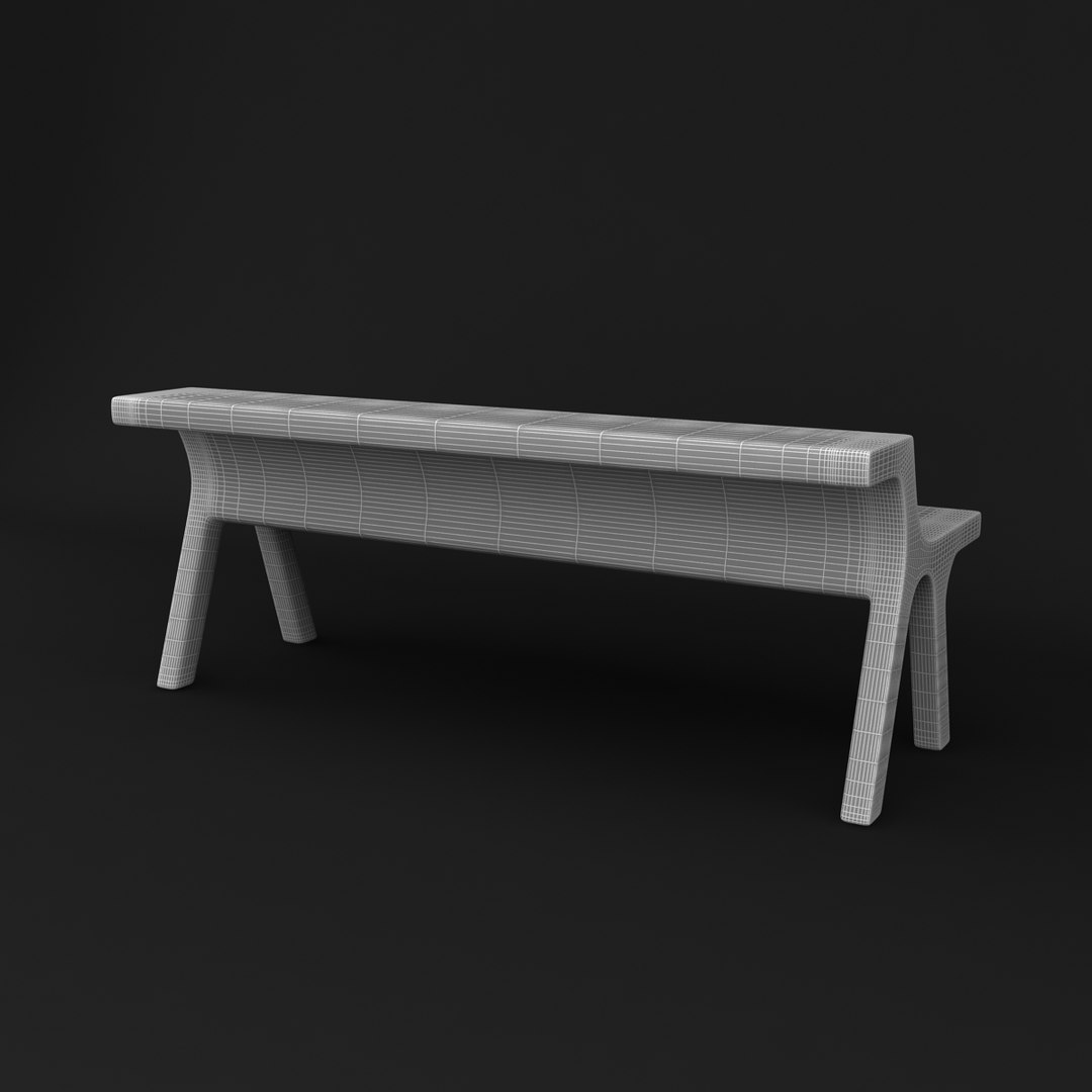 Bench chair 3D model - TurboSquid 653352