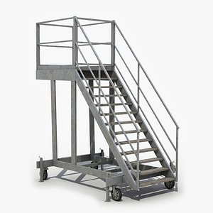 mobile stairs 3D model