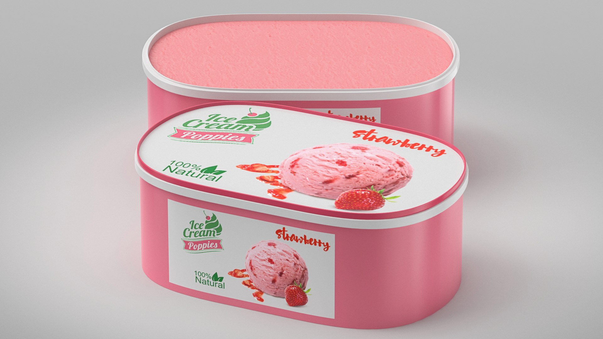 3D Ice cream topping box - Ice cream box - Camping station - Ice