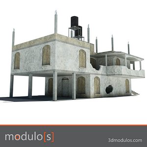 3d model ruin building