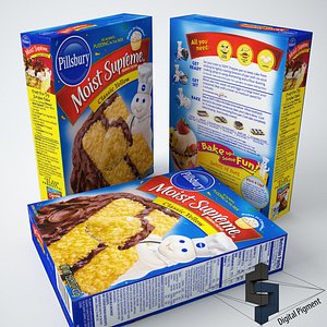 pillsbury classic yellow cake 3d model