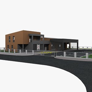3d model building car workshop
