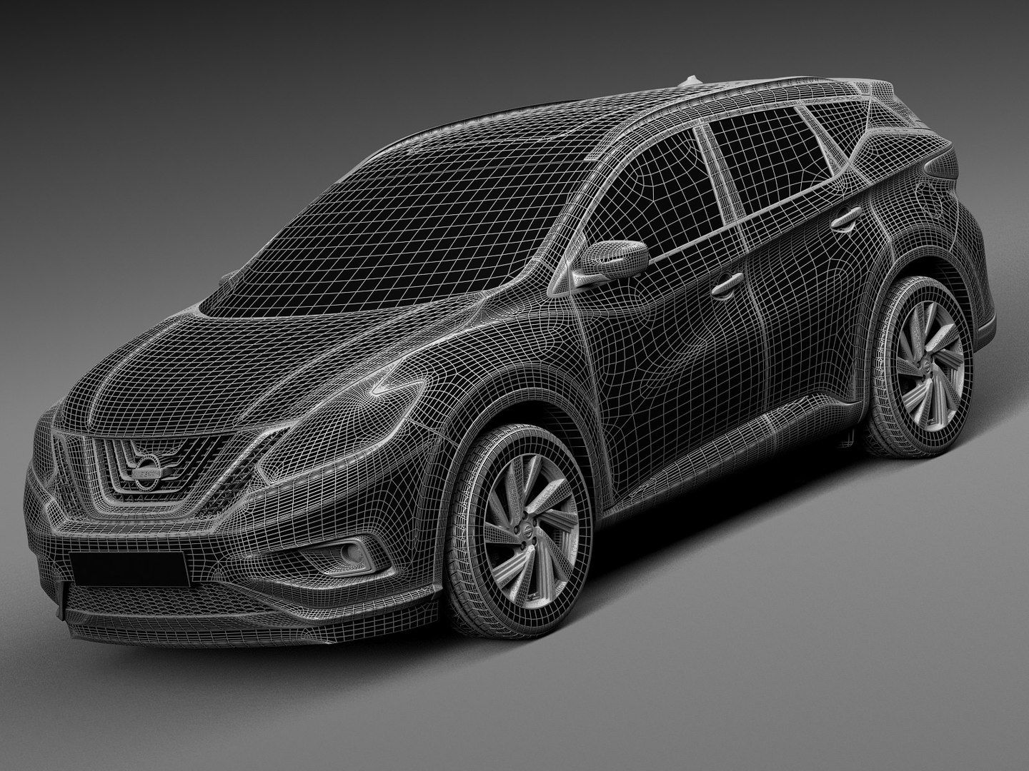 3d 2016 nissan murano model