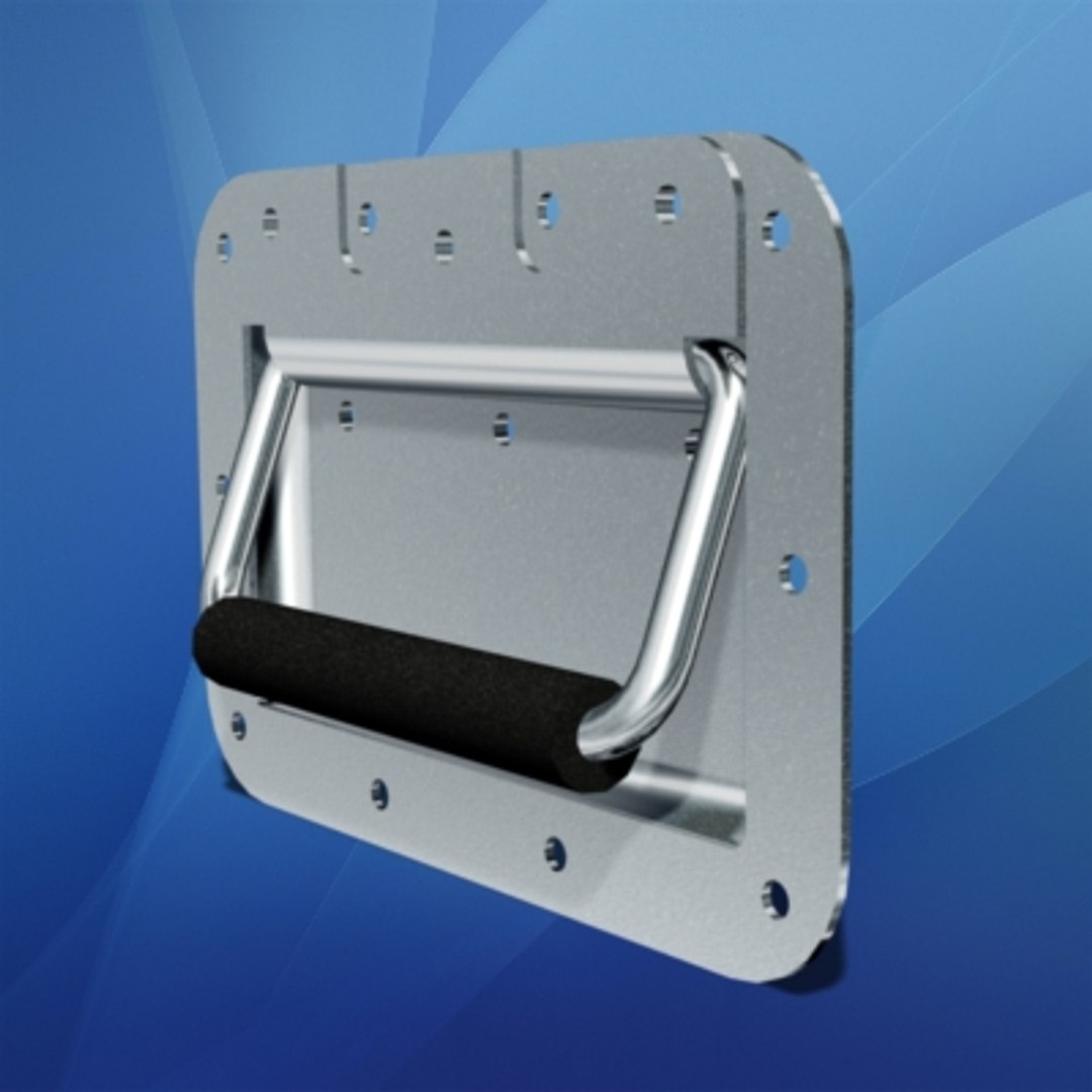3d recessed handle model