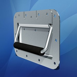 3d recessed handle model
