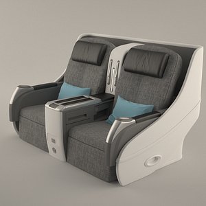 3d airplane seat
