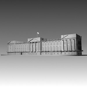 buckingham palace 3d max