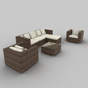 Rattan Seat Set 07