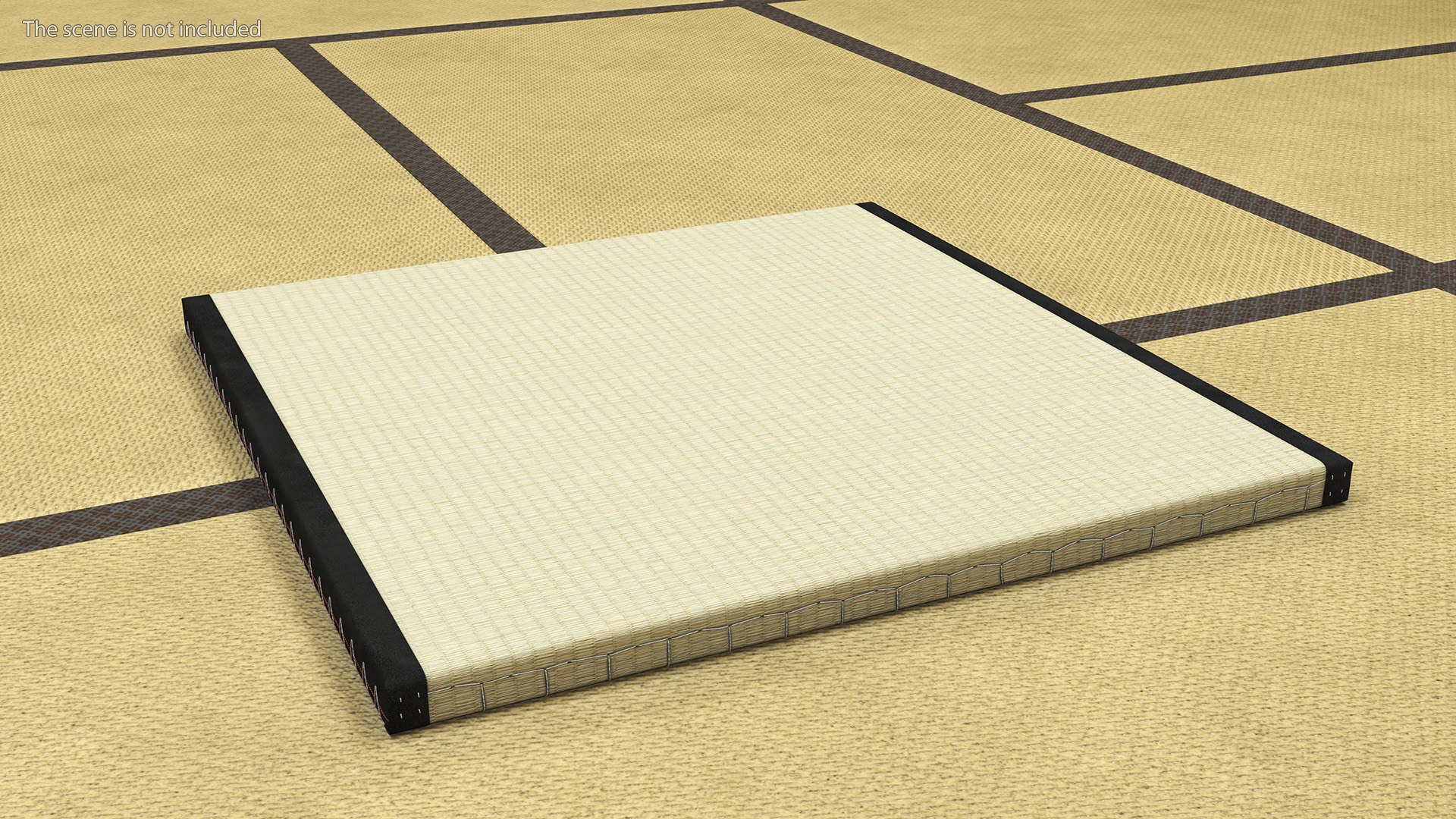Traditional Tatami Straw Mat Square 3D - TurboSquid 2062308