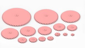 3D gears - 15 different