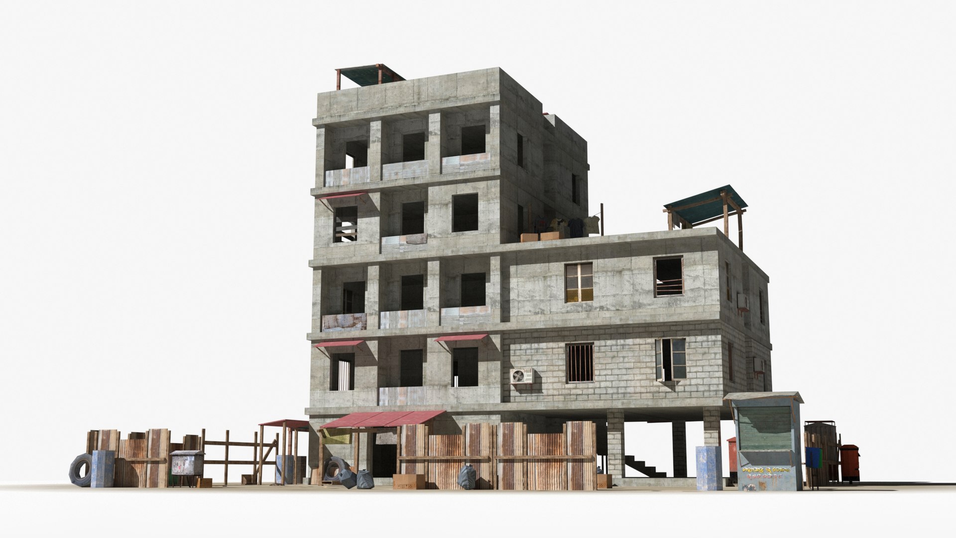 Slum X13 3D Model - TurboSquid 2301189