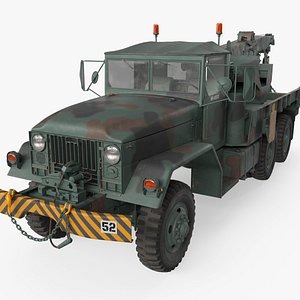 3D M62 Wrecker Recovery Vehicle Camouflage Simplified