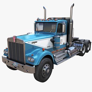 Kenworth W900A daycab 3D model