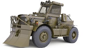 3D truck post apocalyptic model