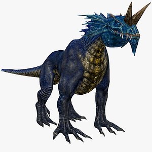 Sapphire Blue Fantasy Monster