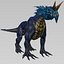 Sapphire Blue Fantasy Monster