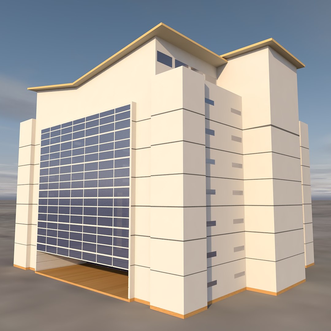 3D Office Block Apartment Building - TurboSquid 2349369