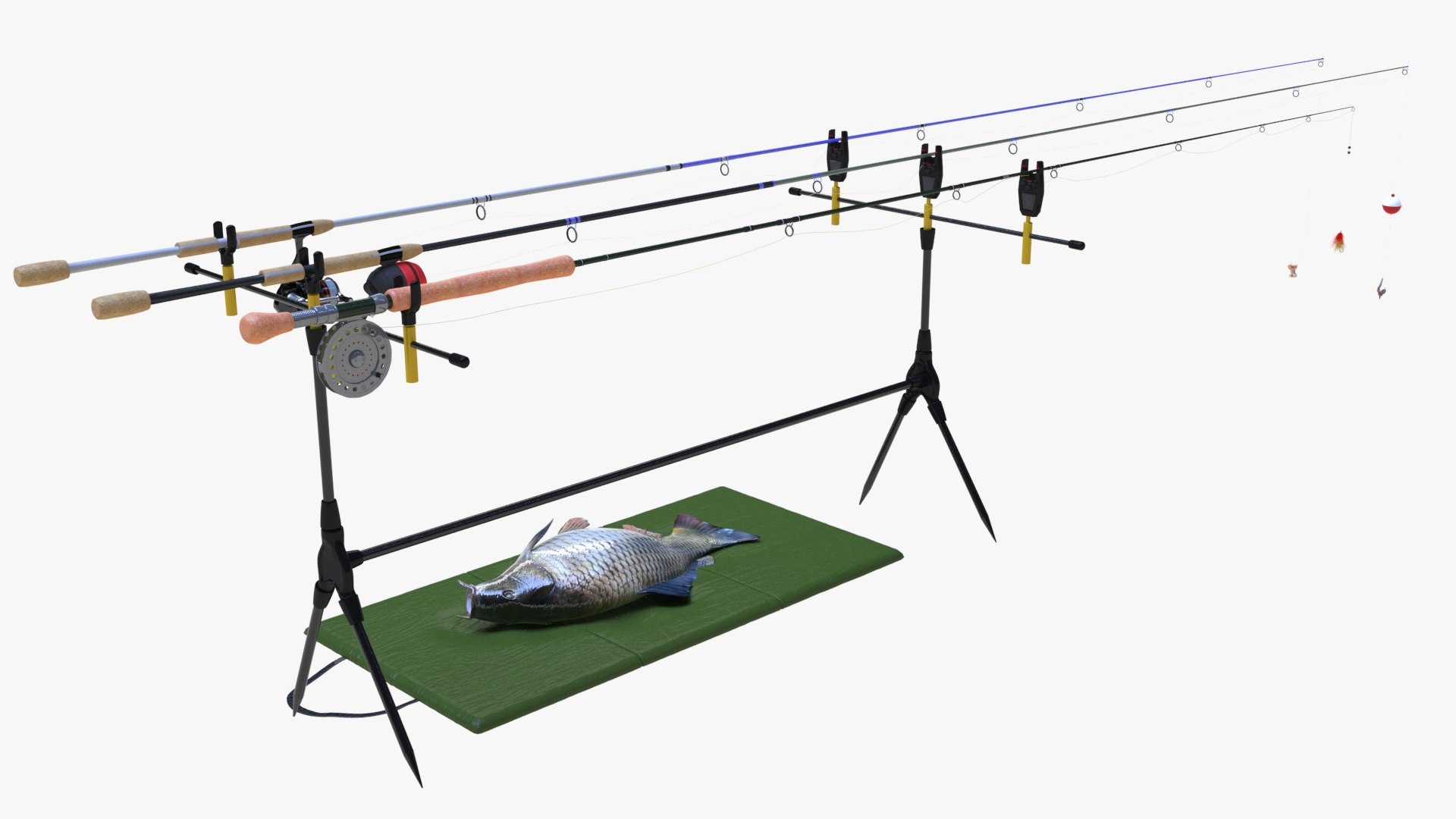 Carp fishing rod model - TurboSquid 1517823