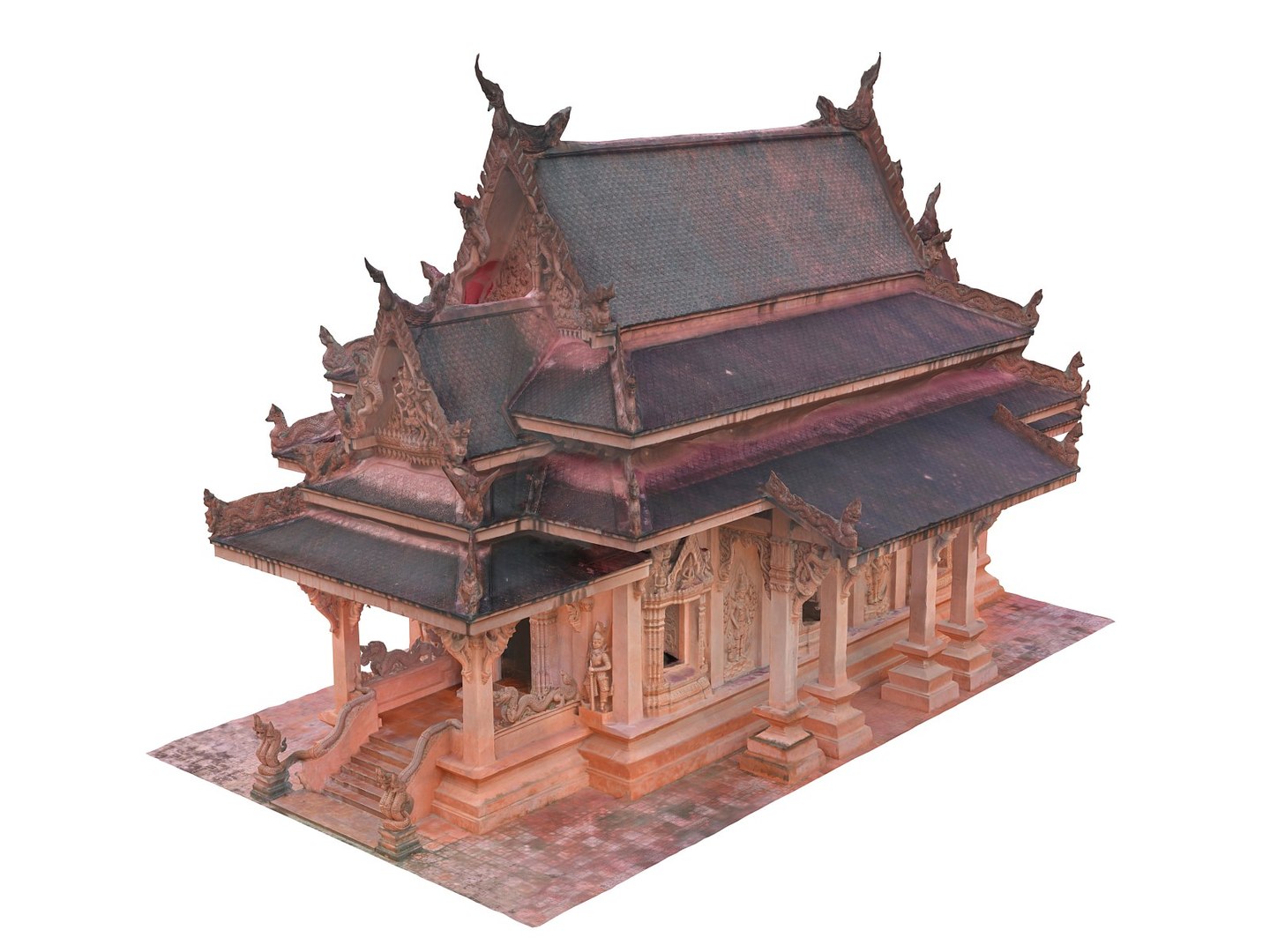 Ancient Temple 16 K 3D Model - TurboSquid 1251887