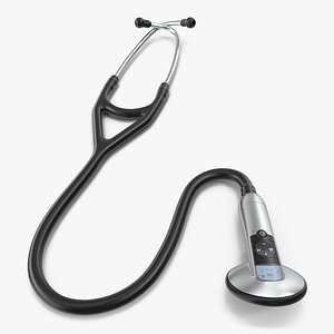 Clinical Electronic Stethoscope Generic 3D Model