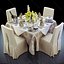 Restaurant table square complete set
